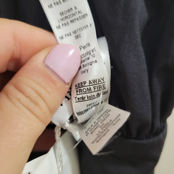 La Perla cut out one piece ruched swimsuit S black nwt - Picture 8 of 8